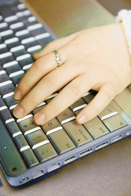 Hand on Keyboard
